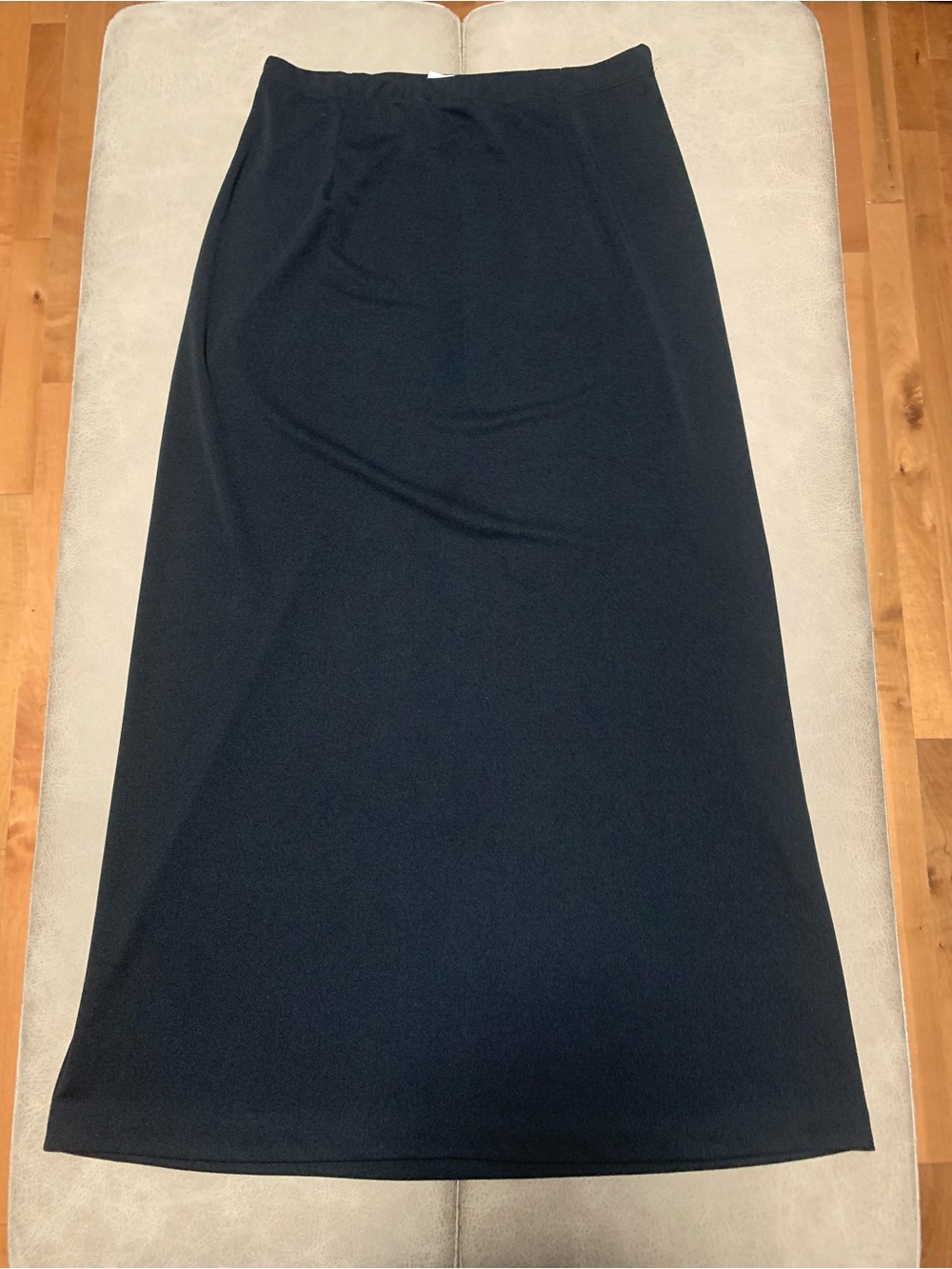 Vintage Clara Made In USA Womens Black Soft Maxi Skirt Size Large